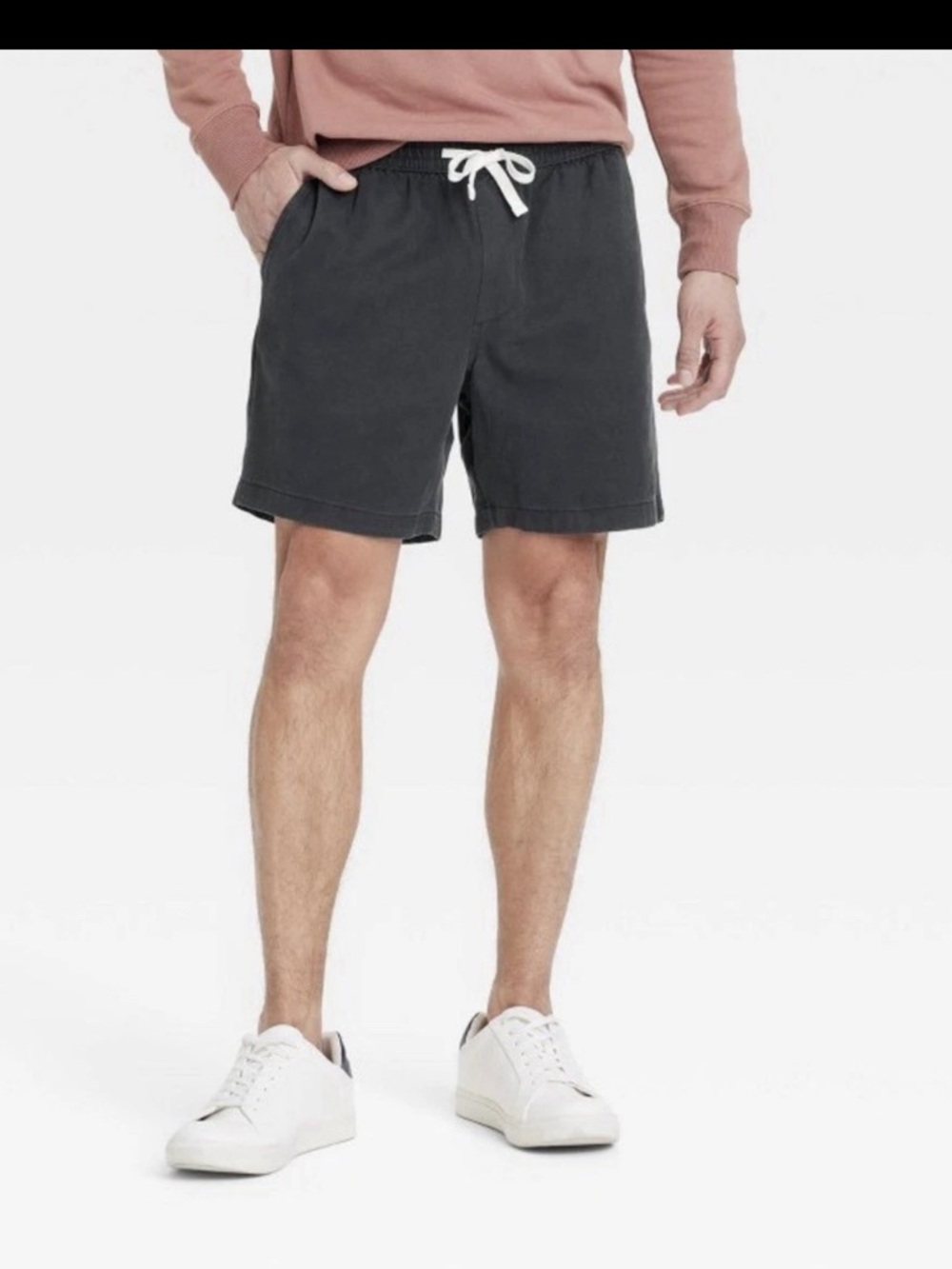NEW Goodfellow & Co Charcoal Drawstring Vintage Collection Shorts